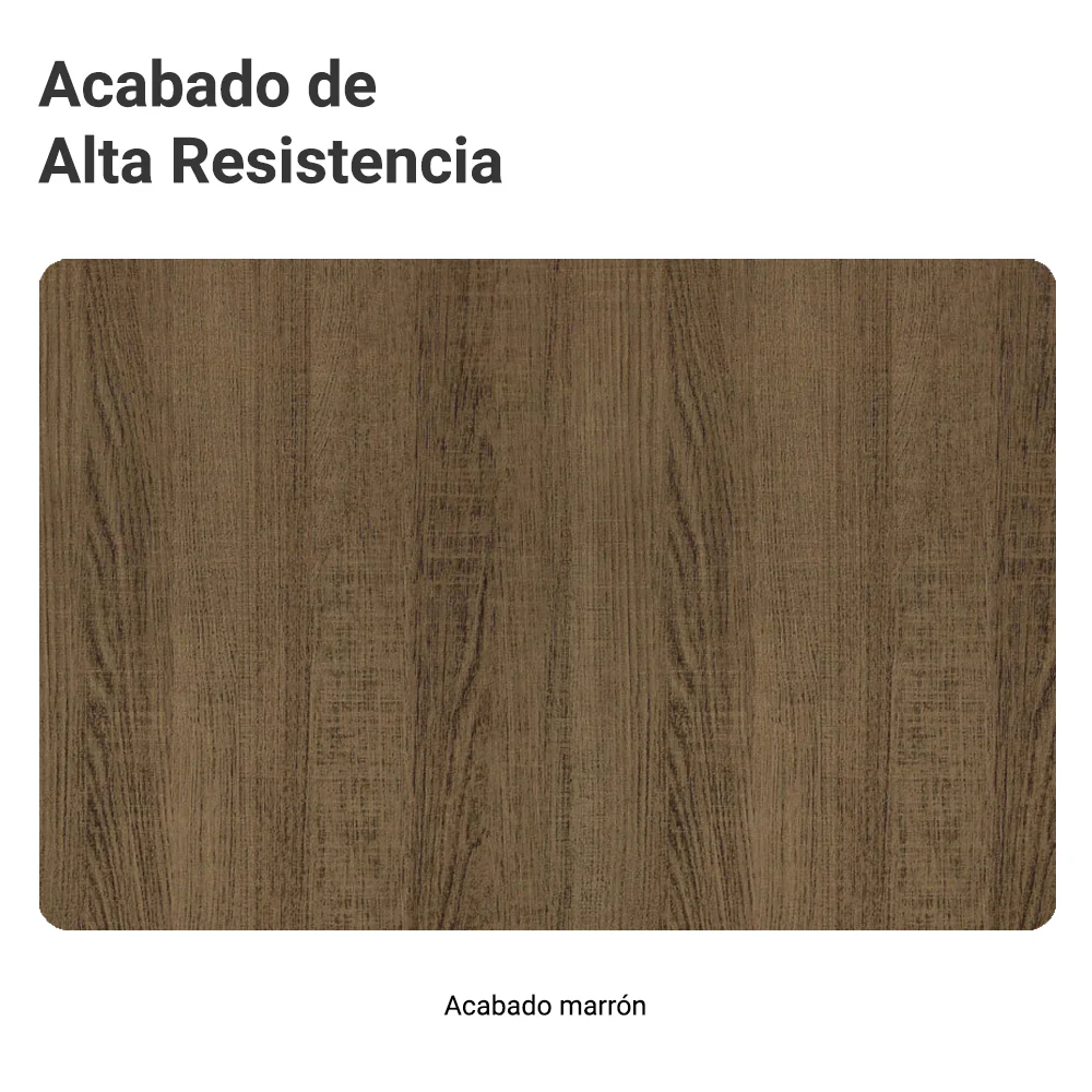 Mueble para empotrar Heladera 83 cm 1 Puerta Rebatible Marrón Stella Madesa - Image 9