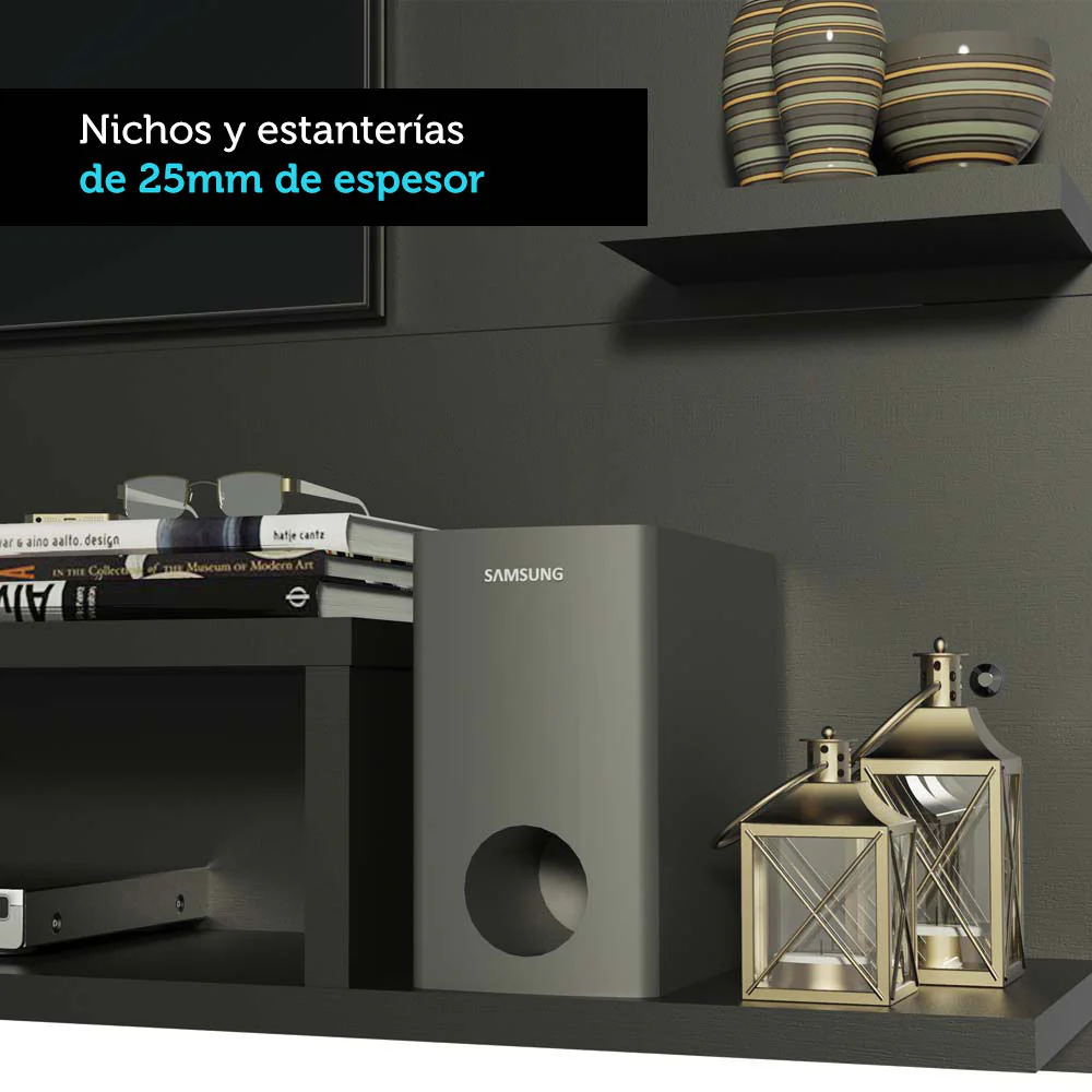 Panel para TV Hasta 60 Pulgadas Alfa - Negro - Image 5