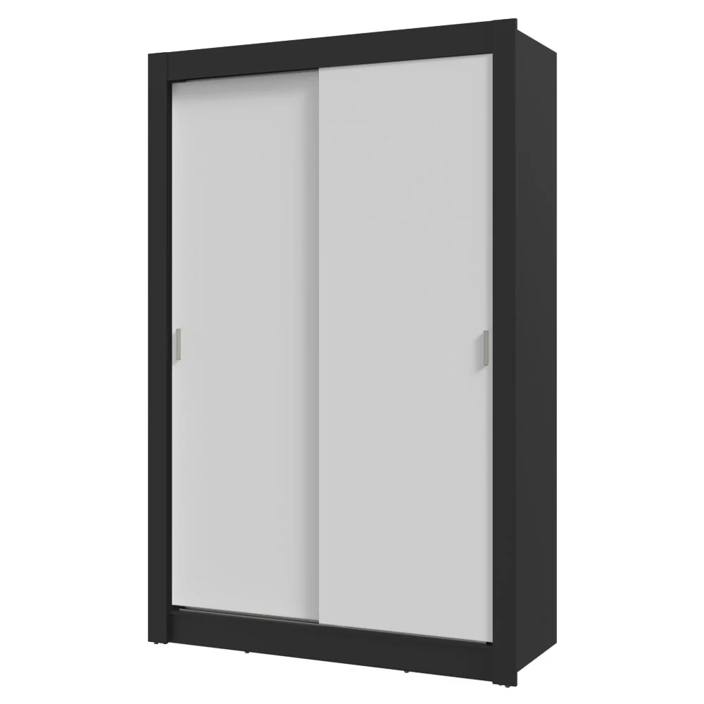 Placard 2 Puertas Corredizas Negro/Blanco Milano - Image 3