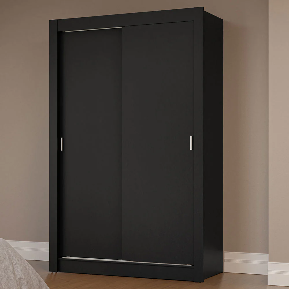 Placard 2 Puertas Corredizas Negro Milano