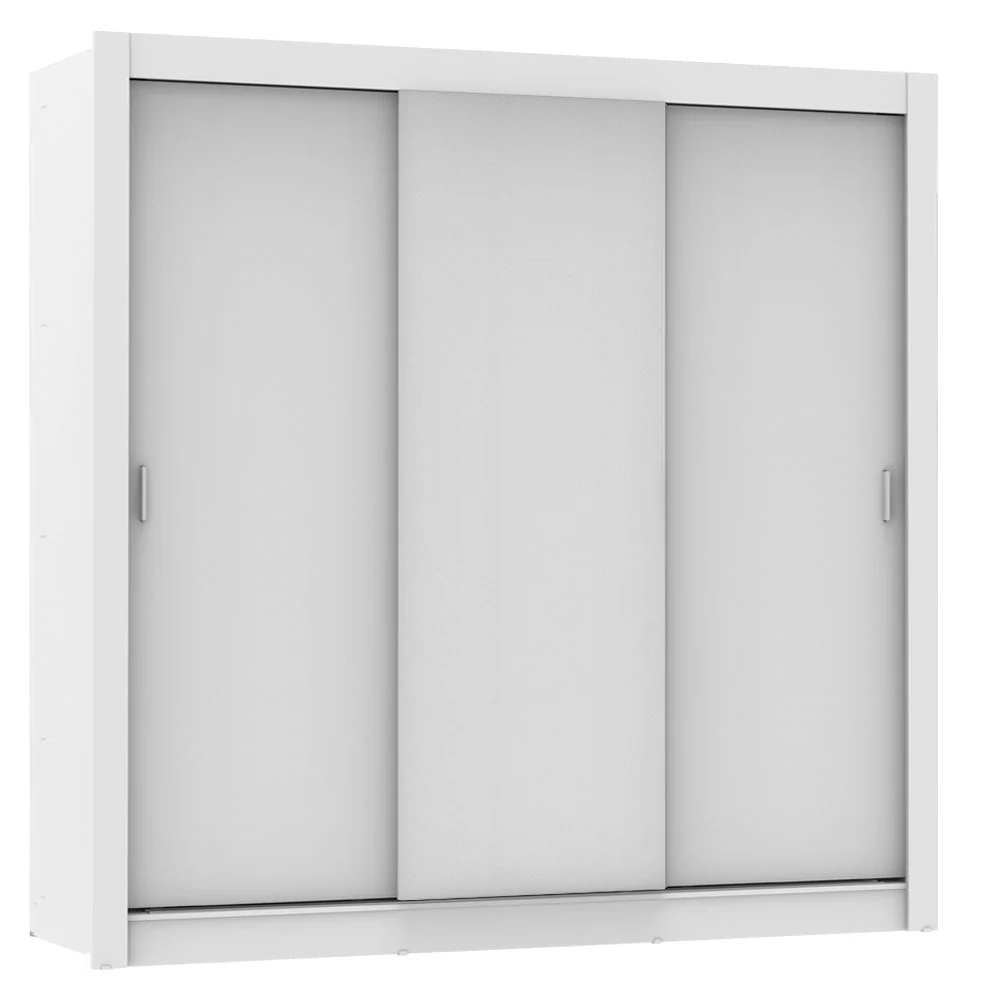 Placard Matrimonial Lyon Plus 3 Puertas Corredizas 4 Cajones Blanco - Image 3