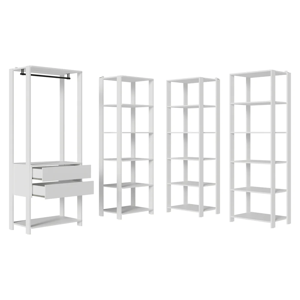 Placard Modulado 247 cm 2 Cajones Valencia Blanco - Image 8