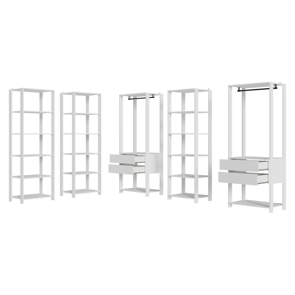 Placard Modulado 317 cm 4 Cajones Valenci Blanco - Image 9