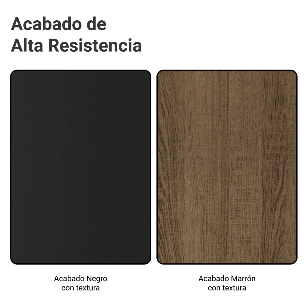 Rack con Panel para TV hasta 60 Pulgadas 180 cm con Patas Marrón/Negro/Marrón Reims Madesa - Image 10