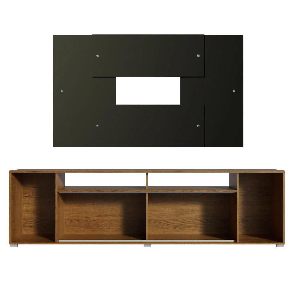 Rack Madesa Cancun con Panel para TV hasta 58 Pulgadas Marrón/Negro - Image 7