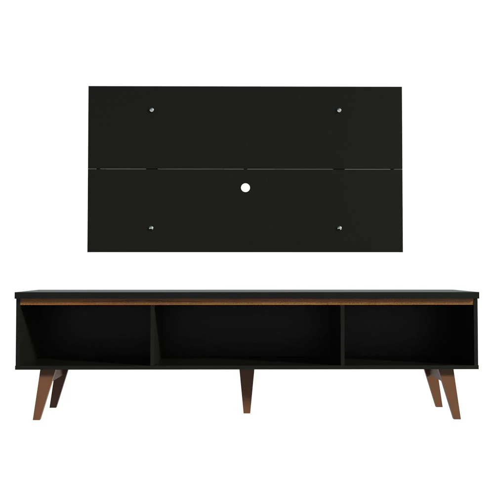 Rack Madesa Reims con Panel para TV hasta 55 Pulgadas 2 Puetas y 1 Cajón Negro - Image 7