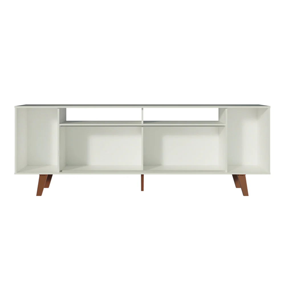 Rack para TV hasta 65 Pulgadas Madesa Cancun con Patas Blanco/Marrón - Image 7