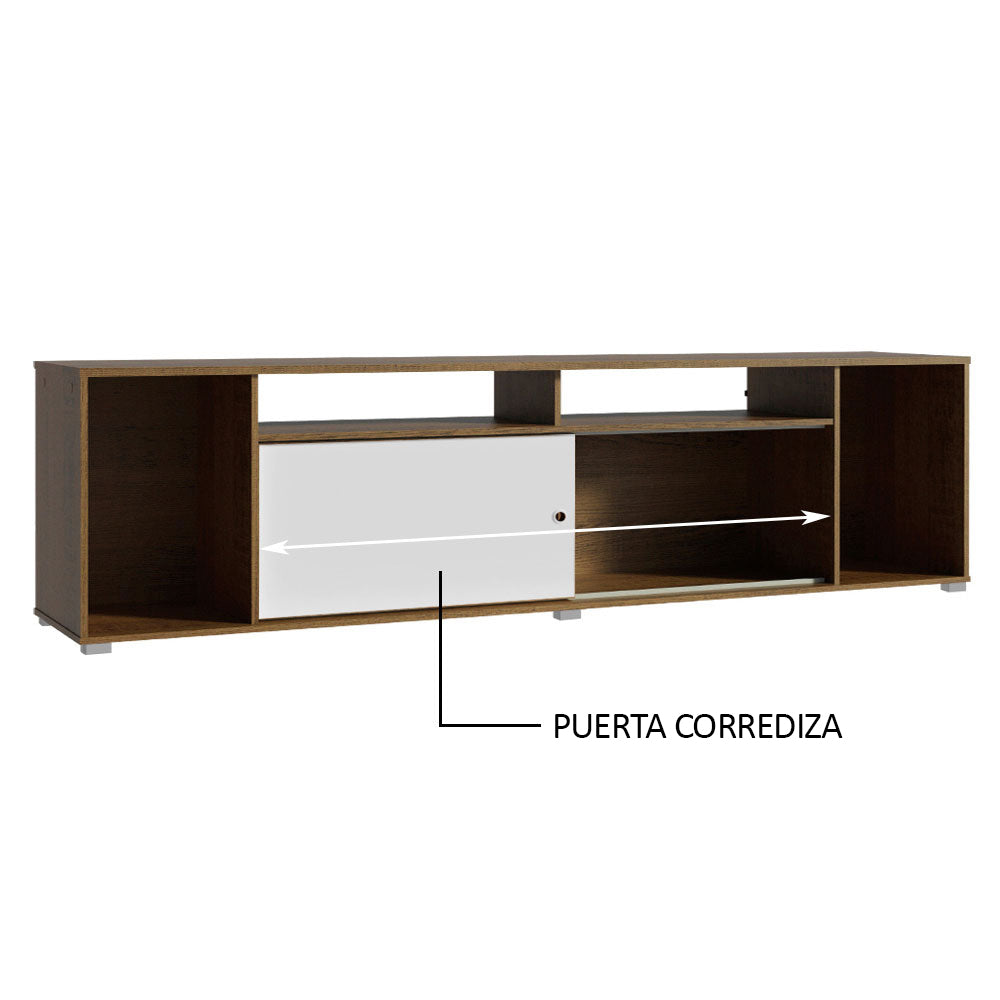 Rack para TV hasta 65 Pulgadas Madesa Cancun Marrón/Blanco - Image 5