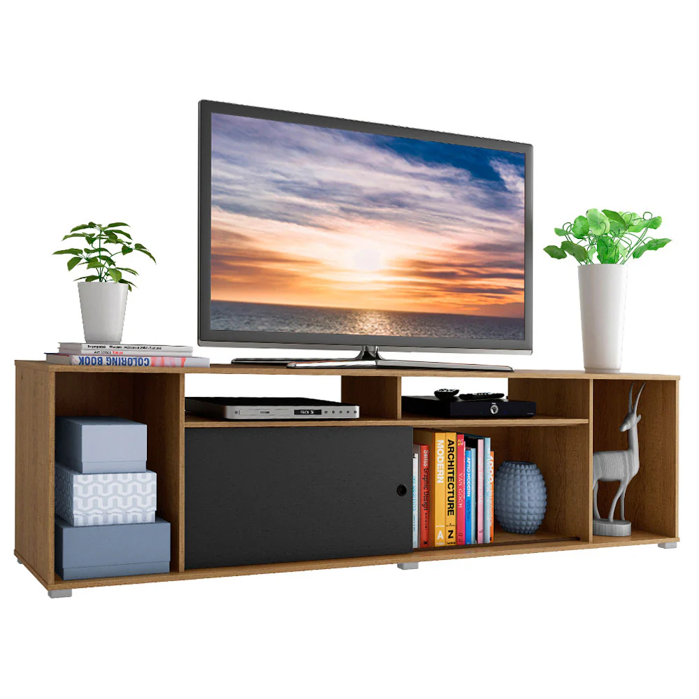 Rack para TV hasta 65 Pulgadas Madesa Cancun Marrón/Negro - Image 3