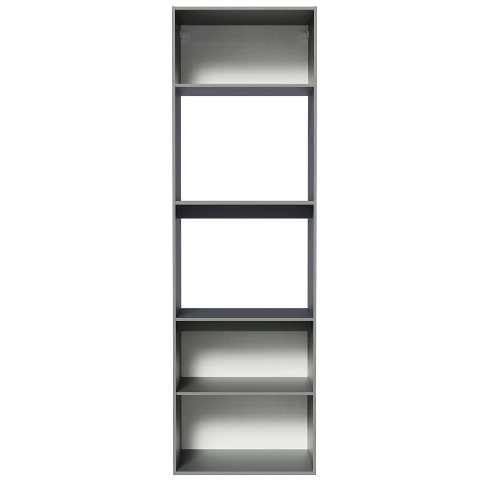 Torre de Cocina para Horno 60 cm 2 Puertas 2 Nichos Sin Patas Nice Gris - Image 6